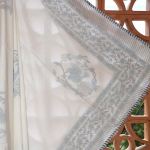 Neeli Chidiya Muslin Dohar - Moriyo Decor