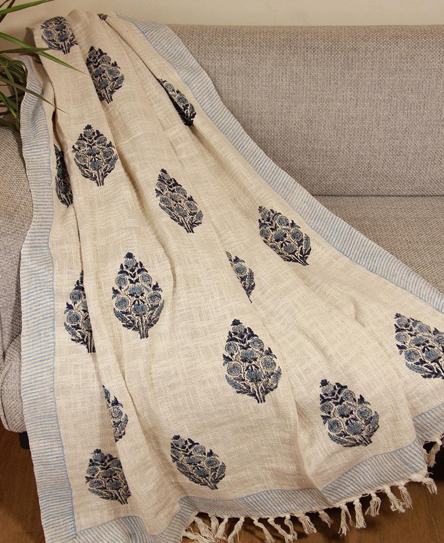 Neela Jatropha Sofa Throw - Moriyo Decor