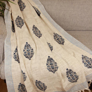 Neela Jatropha Sofa Throw - Moriyo Decor