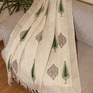 Gray & Green Kusum Sofa Throw - Moriyo Decor