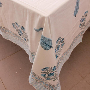 Blue Water Lily Table Cover - Moriyo Decor