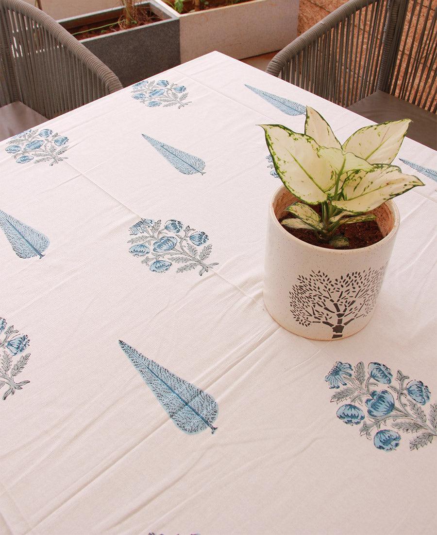 Blue Water Lily Table Cover - Moriyo Decor