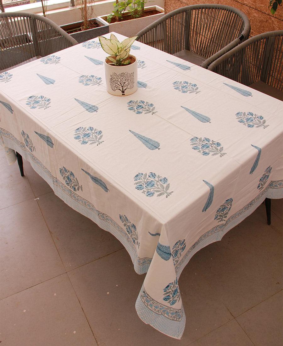 Blue Water Lily Table Cover - Moriyo Decor