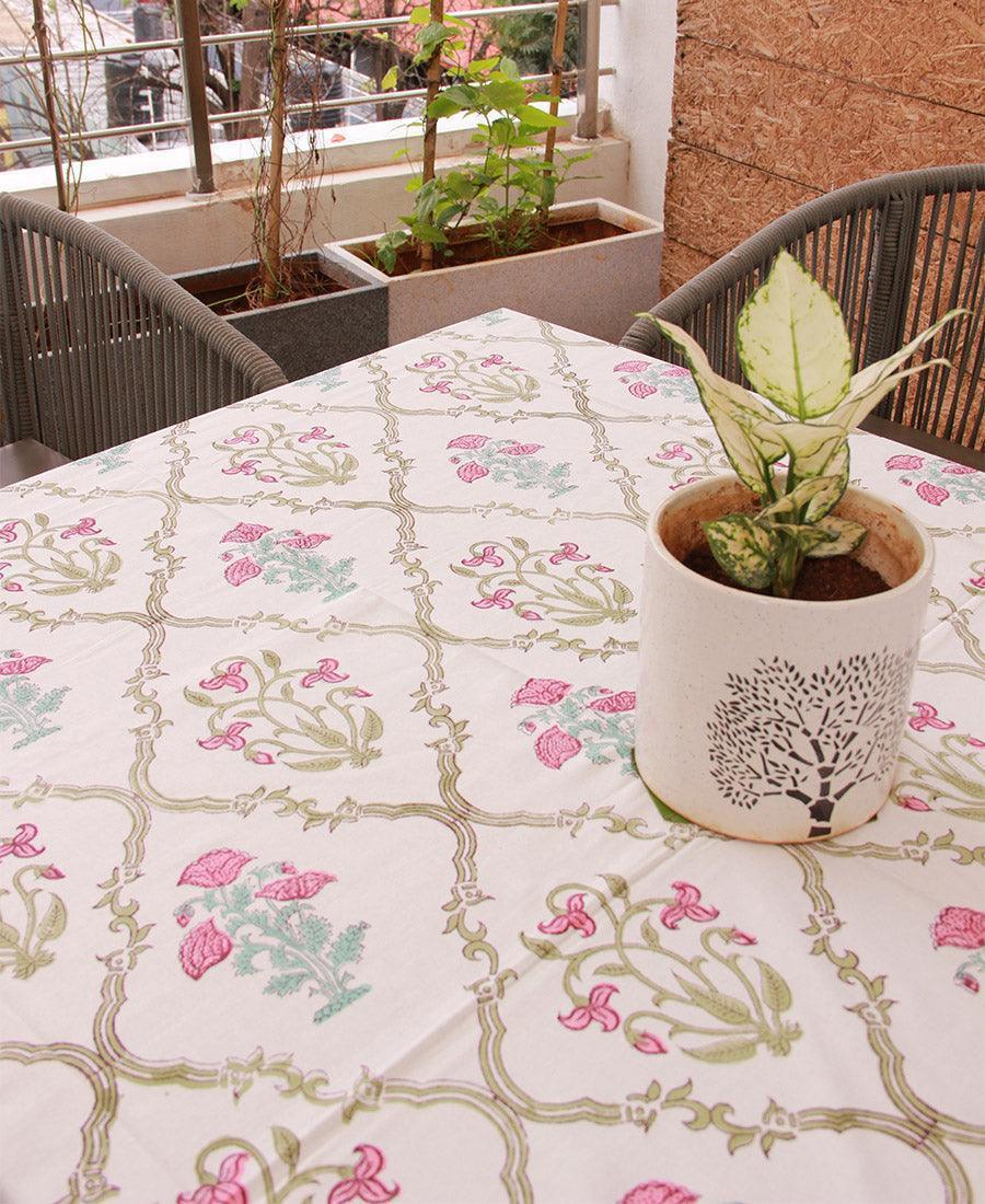 Tulip & Marigold Pink Table Cover - Moriyo Decor