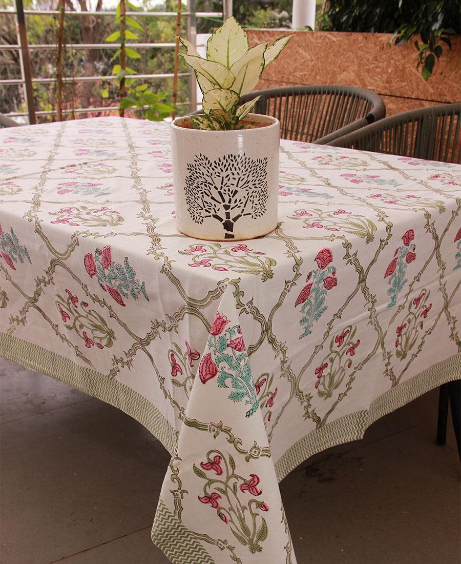 Tulip & Marigold Pink Table Cover - Moriyo Decor