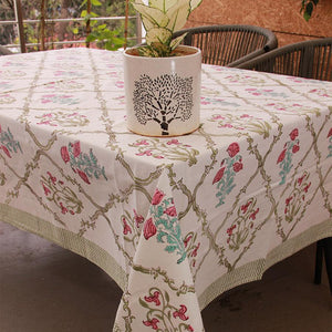 Tulip & Marigold Pink Table Cover - Moriyo Decor