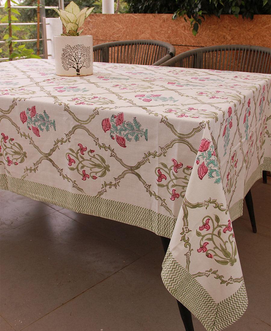 Tulip & Marigold Pink Table Cover - Moriyo Decor