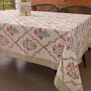 Tulip & Marigold Pink Table Cover - Moriyo Decor