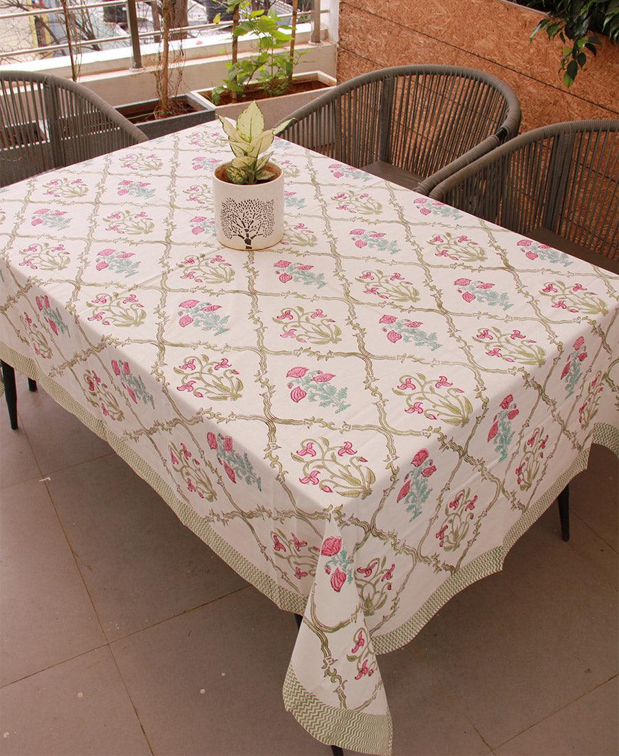 Tulip & Marigold Pink Table Cover - Moriyo Decor