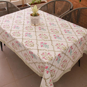 Tulip & Marigold Pink Table Cover - Moriyo Decor