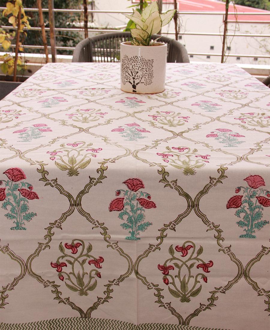 Tulip & Marigold Pink Table Cover - Moriyo Decor