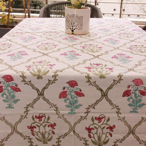 Tulip & Marigold Pink Table Cover - Moriyo Decor