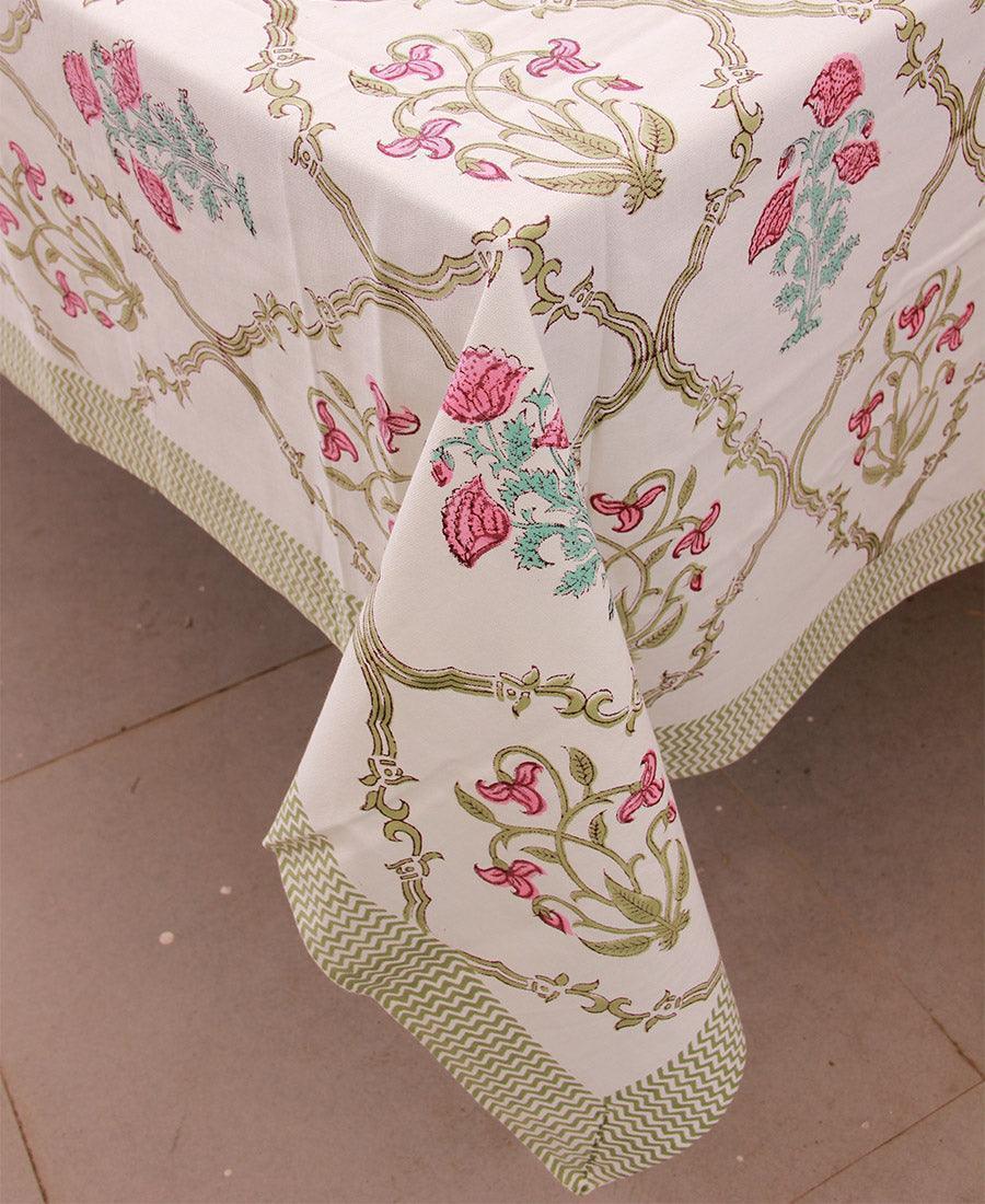 Tulip & Marigold Pink Table Cover - Moriyo Decor