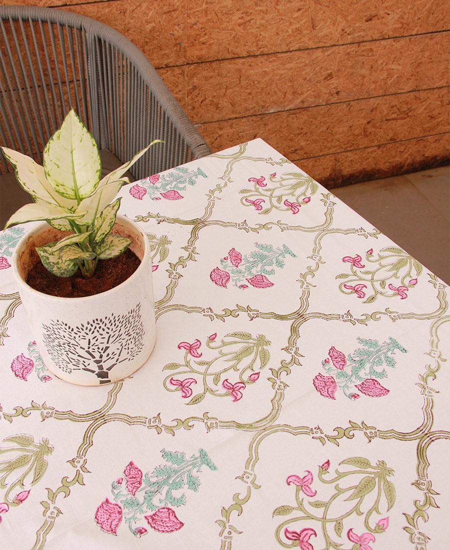 Tulip & Marigold Pink Table Cover - Moriyo Decor