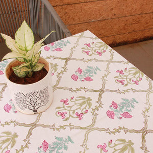 Tulip & Marigold Pink Table Cover - Moriyo Decor