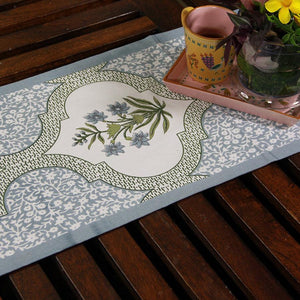 Blue Orchid Table Runner - Moriyo Decor