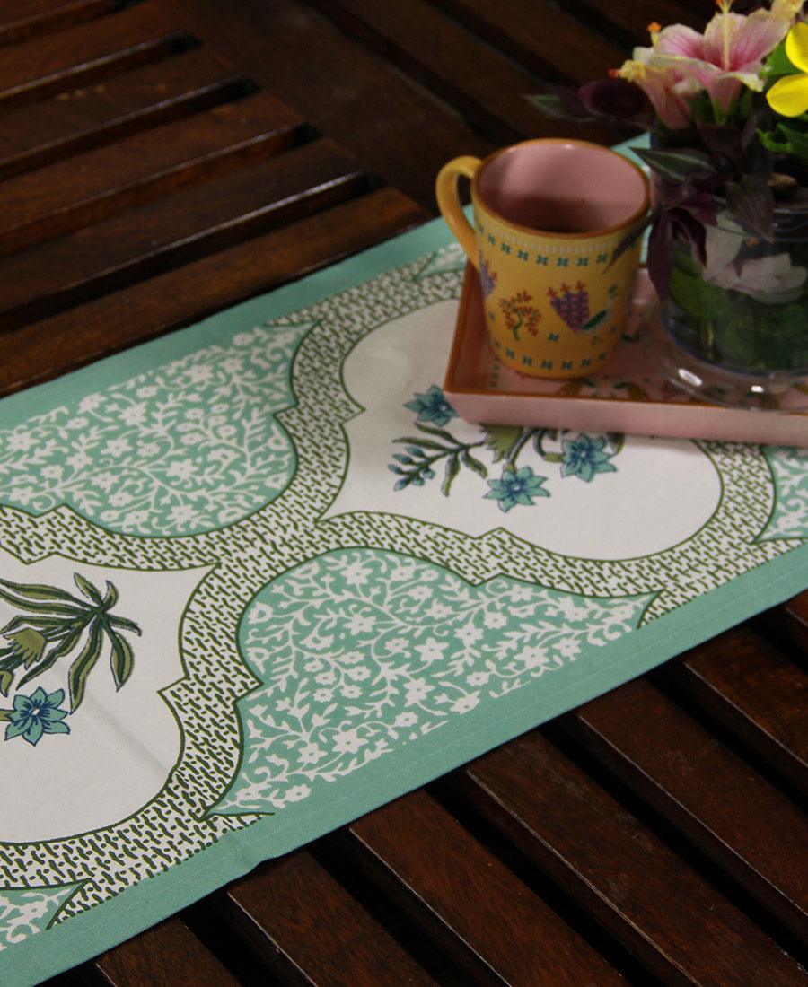 Green Orchid Table Runner - Moriyo Decor