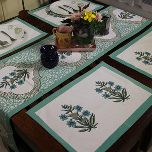 Green Orchid Table Mat Set - Moriyo Decor