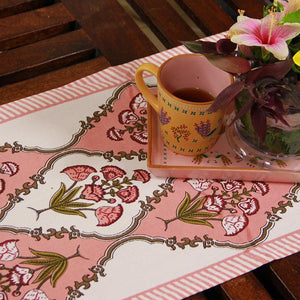 Royal Pink Floral Boota Table Runner - Moriyo Decor