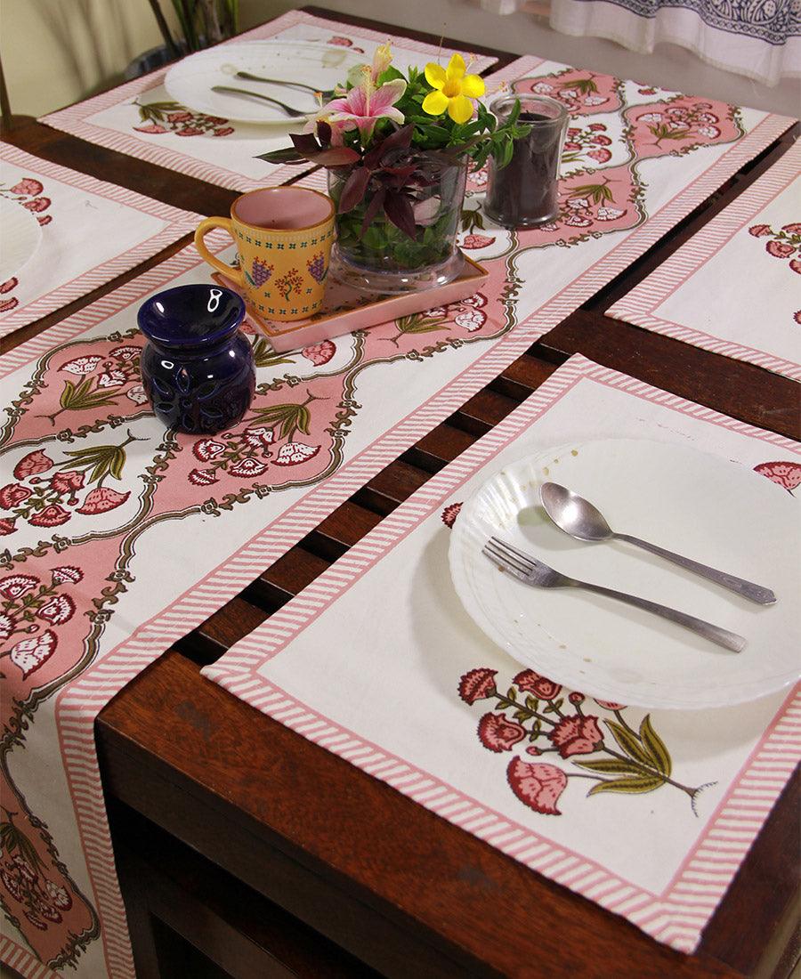 Royal Pink Floral Boota Table Runner - Moriyo Decor