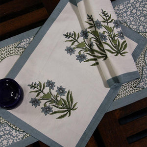 Blue Orchid Table Mat Set - Moriyo Decor