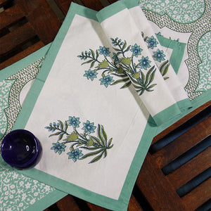 Green Orchid Table Mat Set - Moriyo Decor