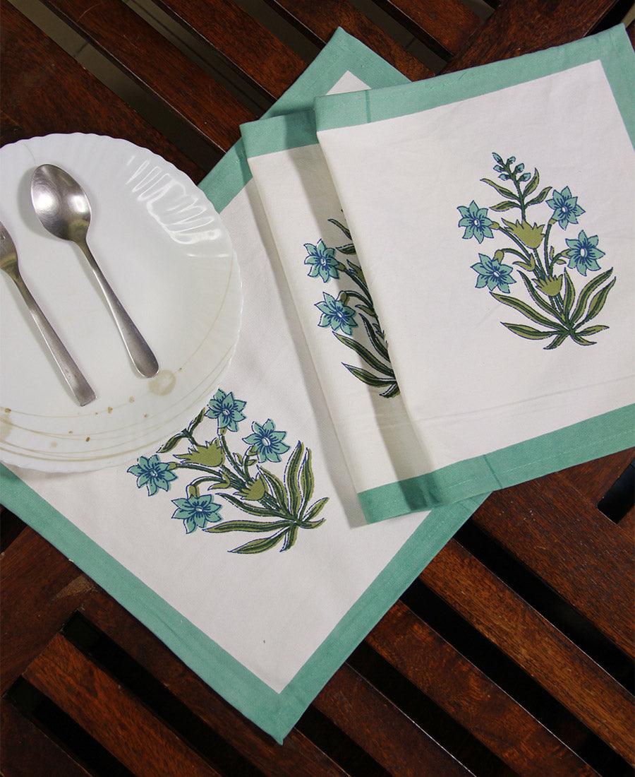 Green Orchid Table Mat Set - Moriyo Decor