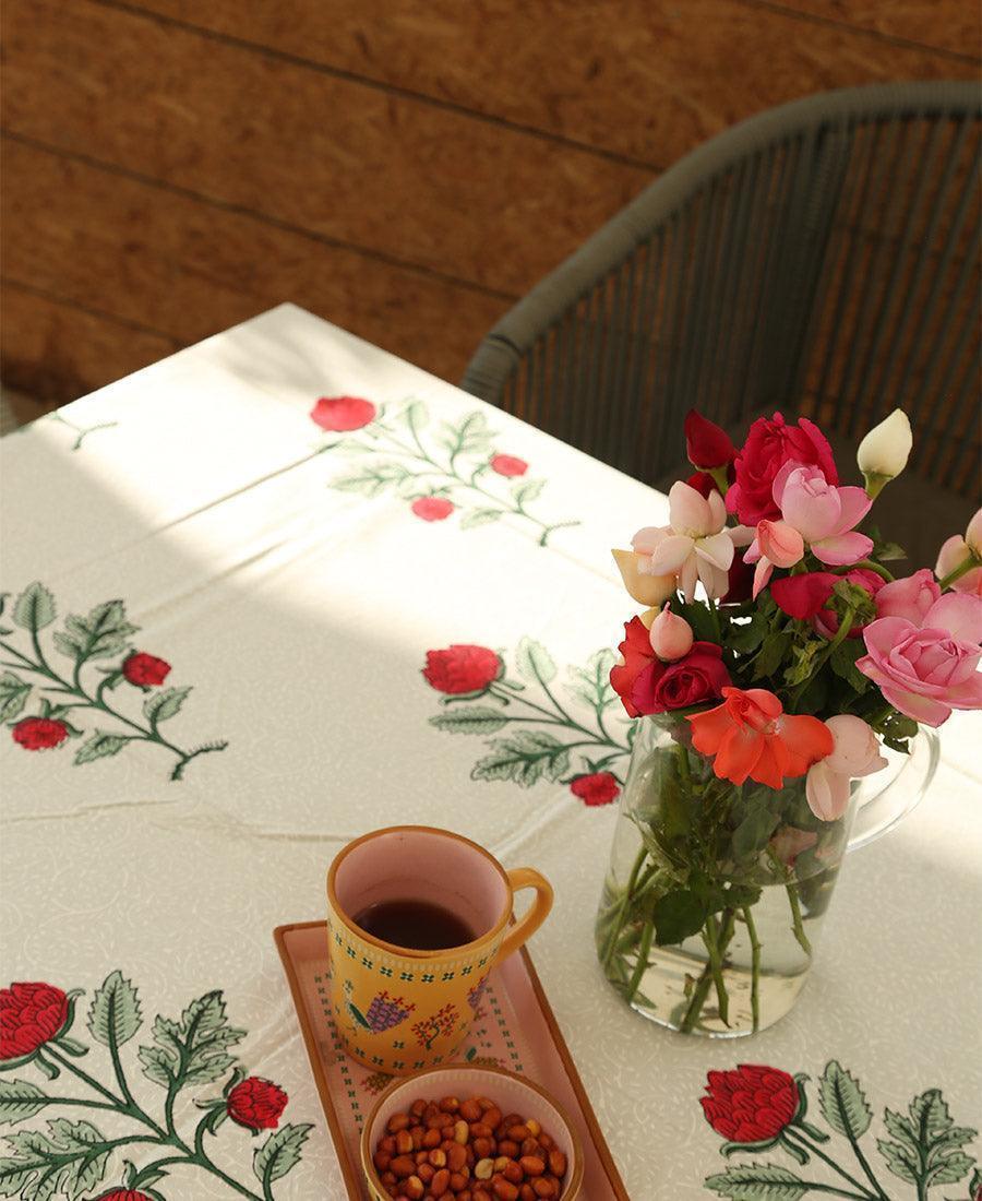 Red Rose Table Cover - Moriyo Decor