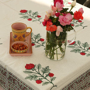 Red Rose Table Cover - Moriyo Decor