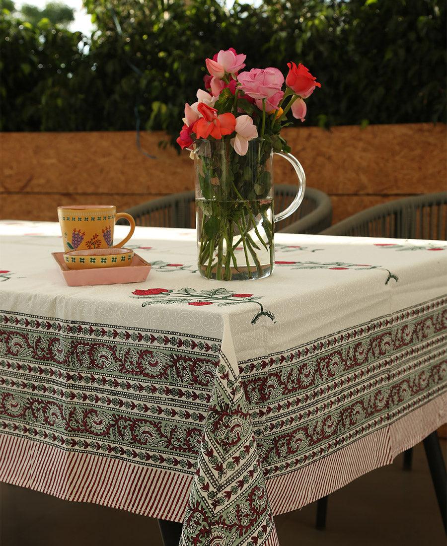 Red Rose Table Cover - Moriyo Decor