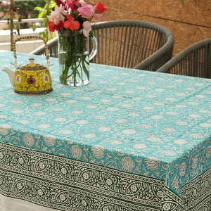 Gaandhar Ke Hare Kamal Table Cover - Moriyo Decor