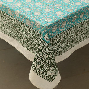 Gaandhar Ke Hare Kamal Table Cover - Moriyo Decor