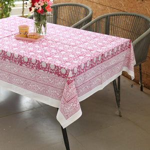 Gaandhar Ke Gulaabi Kamal Table Cover - Moriyo Decor