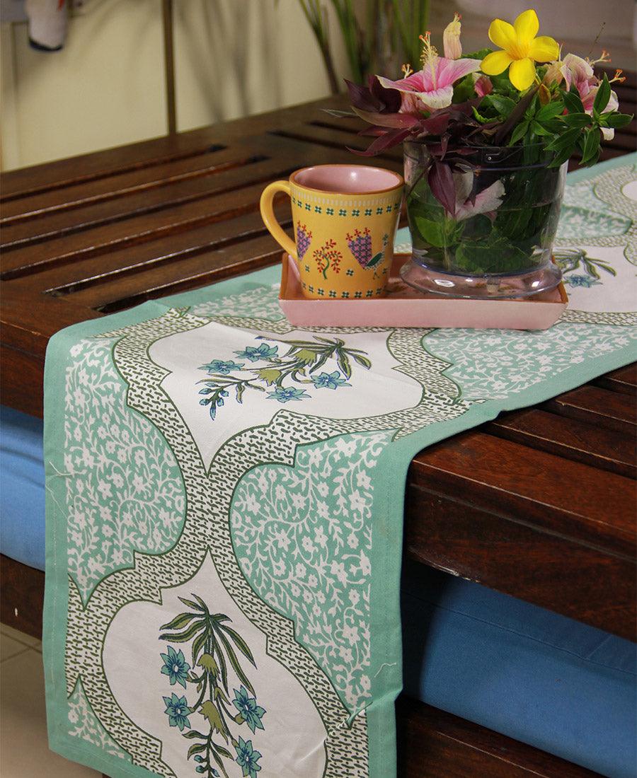 Green Orchid Table Runner - Moriyo Decor