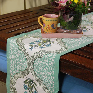 Green Orchid Table Runner - Moriyo Decor