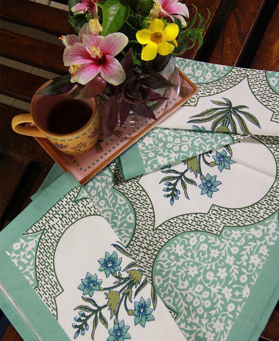 Green Orchid Table Runner - Moriyo Decor