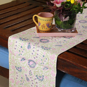 Mughal Mirage in Flouroscents Table Runner - Moriyo Decor