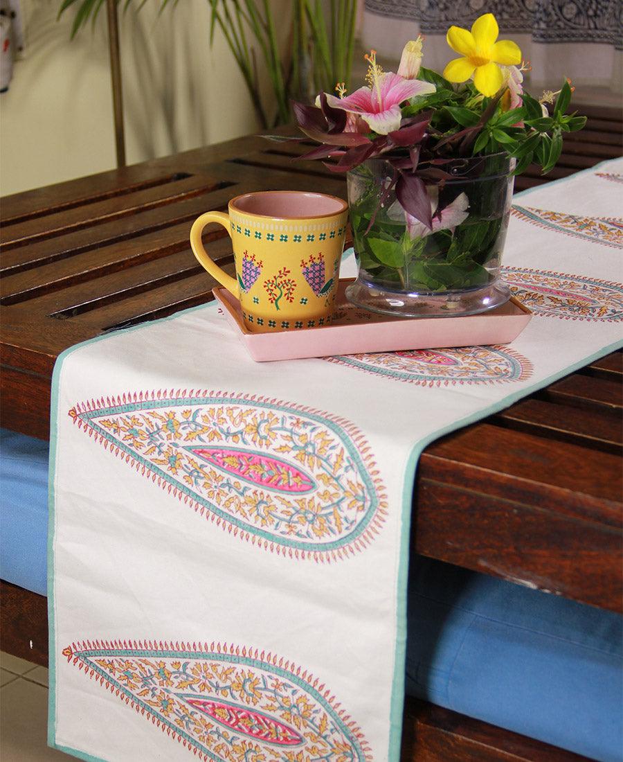 Rangeen Pankhudi Table Runner - Moriyo Decor