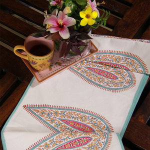 Rangeen Pankhudi Table Runner - Moriyo Decor