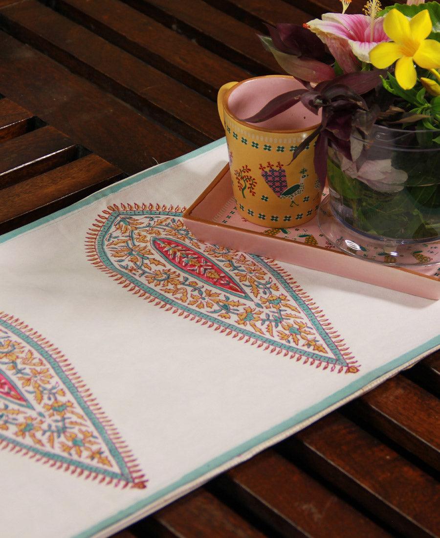 Rangeen Pankhudi Table Runner - Moriyo Decor