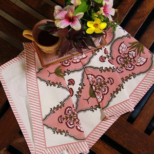 Royal Pink Floral Boota Table Runner - Moriyo Decor