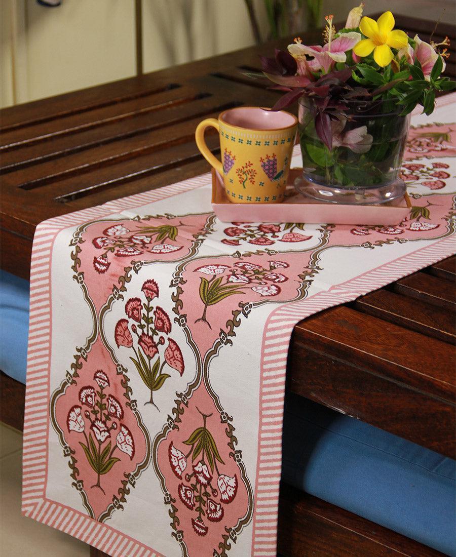 Royal Pink Floral Boota Table Runner - Moriyo Decor